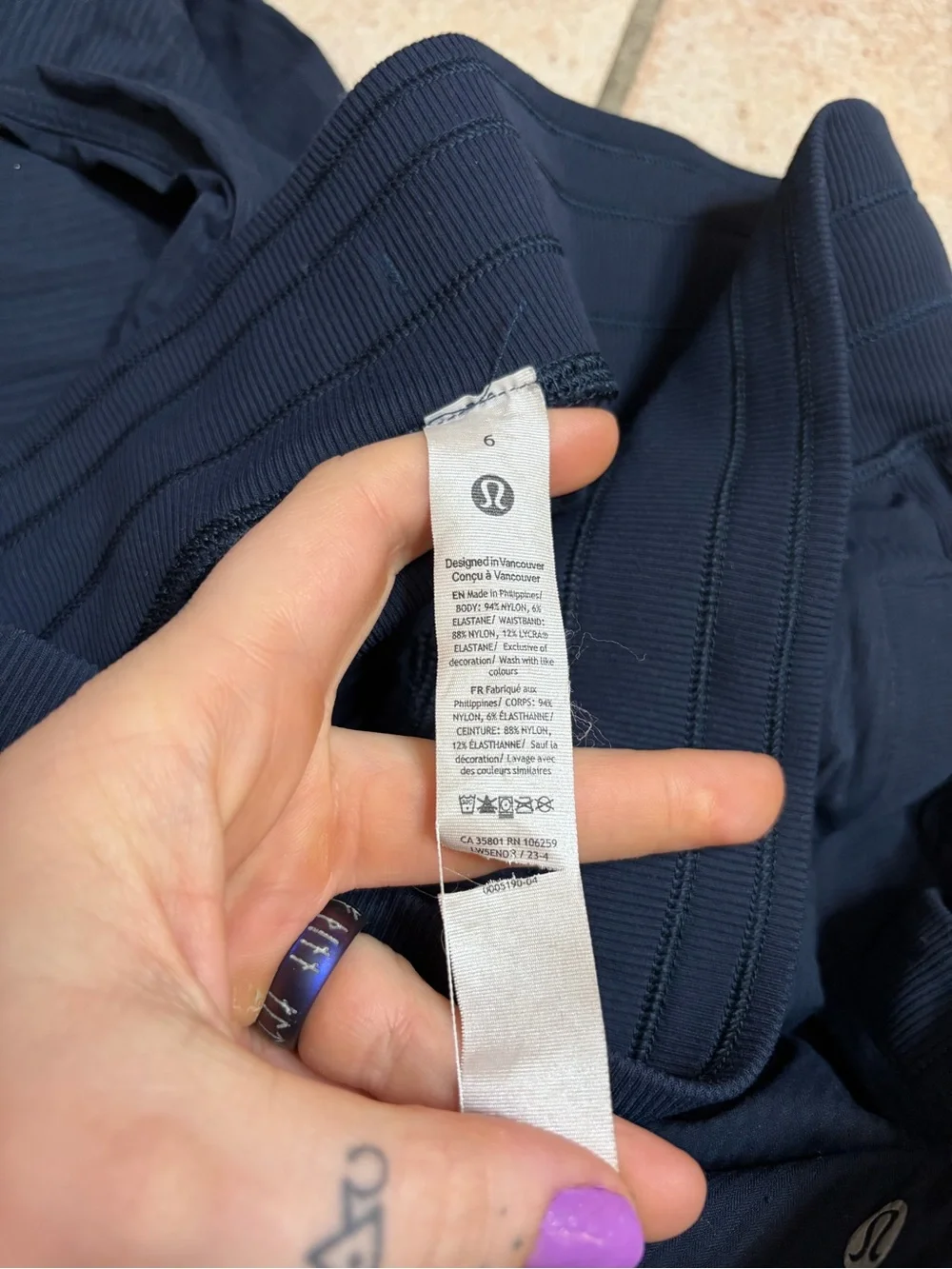 NWOT Lululemon Dance Studio Mid-Rise Pant *Full Length 32” (True Navy) Size 6